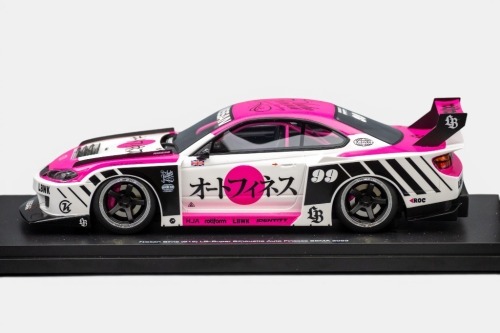 1 · NISSAN SILVIA: A Top Speed 1:18 scale Nissan Silvia S15 model, the LB Super Silhouette Auto Finesse SEMA 2023 livery, this is a fully sealed resin model, limited edition, model number TS0548, in original packaging