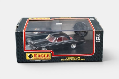 PLYMOUTH: A 1:43 scale Eagle Collectibles 1964 Plymouth Belvedere model, finished in black paintwork, model number 1450