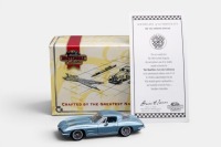 CORVETTE: A Matchbox collectibles model, of a 1963 Chevrolet Corvette sting ray, finished in blue paintwork, model number CCV05-M