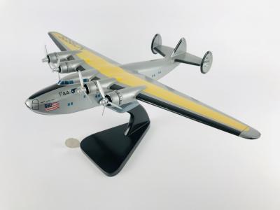 PAN AM BOEING 314: A 1:100 scale (38cm long) wooden model, sea plane, registration 'NC 18605'