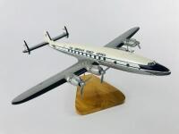 PAN AM SUPER CONSTELLATION: A 1:100 scale (28cm long) wooden model. - 4