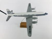 PAN AM DOUGLAS DC 6B: A 1:100 scale (44cm long) wooden model, 'Clipper Liberty Bell', registration 'N6519C' - 2