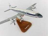 PAN AM DOUGLAS DC-7C: A 1:100 scale (33cm long) wooden model, 'Clipper', registration 'N731PA'. - 3