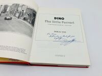 DINO - THE LITTLE FERRARI: A hardcover book by Doug Nye, signed to Kerry Manolas by the author. - 3