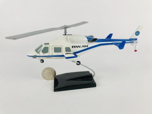 PAN AM BELL 222 HELICOPTER: 23cm long wooden model, reigstration 'N30990'.