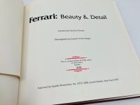 FERRARI BEAUTY & DETAIL: A limited edition hardcover book edited by Stan Nowak, numbered 350/2500 - 5