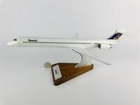 ANSETT MD90: A 1:100 scale (48cm long) wooden 'McDonnell Douglas' model.