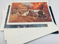 PORTFOLIO: A collection of twelve cutaway "Automobile Technical Illustrations" by artist Yoshihio Inomoto, published by Car Graphic in original box, 15in. x 23in. - 11