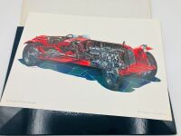 PORTFOLIO: A collection of twelve cutaway "Automobile Technical Illustrations" by artist Yoshihio Inomoto, published by Car Graphic in original box, 15in. x 23in. - 12