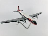 ANSETT DC4 CARGOMASTER: A 1: 50 scale (40cm long) wooden model, registration 'VH-ANF'. - 3