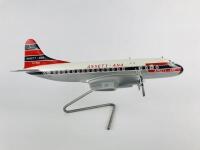 ANSETT LOCKHEED ELECTRA: A 1:50 scale (42cm long) wooden model, registration 'VH-RMA'. - 2