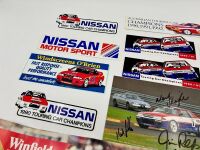 NISSAN R32 SKYLINE GTR: An ATCC GTR poster and photo signed by Mark Skaife together with 2 ATCC GTR posters, eight stickers and an R31 keyring [Location: Sydney] - 2
