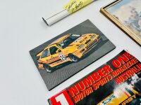 FORD SIERRA: A group of ATCC Ford Sierra items including a poster signed by Colin Bond, a copy of Motorsports Magazine Australia, a sticker, a badge and 2 photos [Location: Sydney] - 3