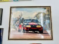 FORD SIERRA: A group of ATCC Ford Sierra items including a poster signed by Colin Bond, a copy of Motorsports Magazine Australia, a sticker, a badge and 2 photos [Location: Sydney] - 6
