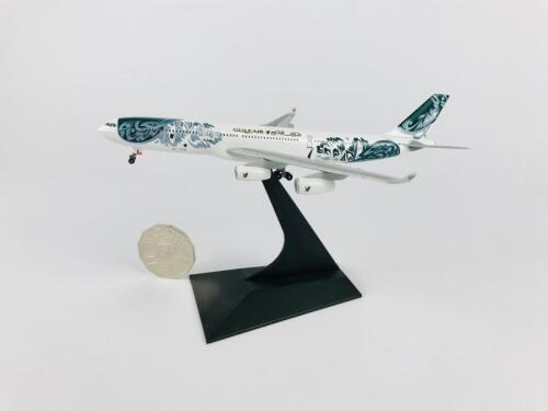 GULFAIR AIRBUS A340-300: A 1:400 scale (16cm long) metal model, with wheels on a stand, registration 'A40-LD'