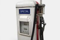 GILBARCO: A c1950s-1960s Gilbert & Barker Gilbarco Model CMS Petrol Bowser measures approx 180cm high - 2