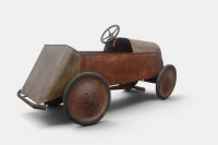 PEDAL CAR: A circa 1950s metal bodied pedal car, possibly by Cyclops - 4