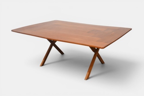BILLY CART PINE TABLE: A Billy Cart pine table, 178cm wide, 128.5cm deep, 69.5cm high