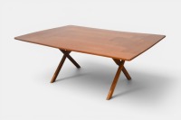 BILLY CART PINE TABLE: A Billy Cart pine table, 178cm wide, 128.5cm deep, 69.5cm high