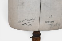 MANNEQUIN: An early 20th century French dressmakers formelliat mannequin on tripod stand by Buste Girard, Paris,160cm high - 2