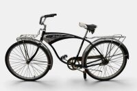 BICYCLE: A Schwinn Jaguar Mark IV bicycle, circa 1950's with branded Mesinga seat, branded Schwinn rubber grips and replaced pedals [MORE PHOTOS ADDED] - 2