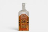 GIN BOTTLE: A large glass Gordon's Dry Gin bottle, 49cm high