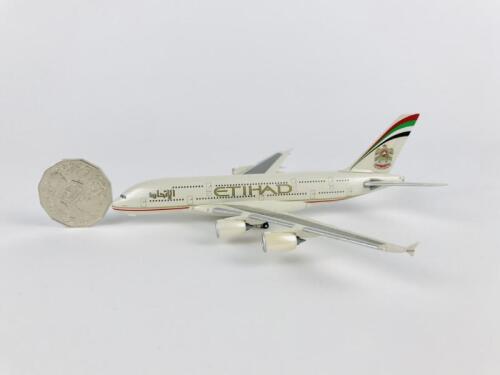 ETIHAD A380: A 1:400 scale (14cm long) metal Herpa brand model on wheels.