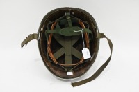 AUSTRIAN MILITARY: A circa 1960s Austrian M75 army helmet fitted with helmet liner - 3