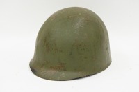 HELMET: A vintage military helmet believed to have been used by Field Regiment, with inside marked '1 FD Regt.Newman'