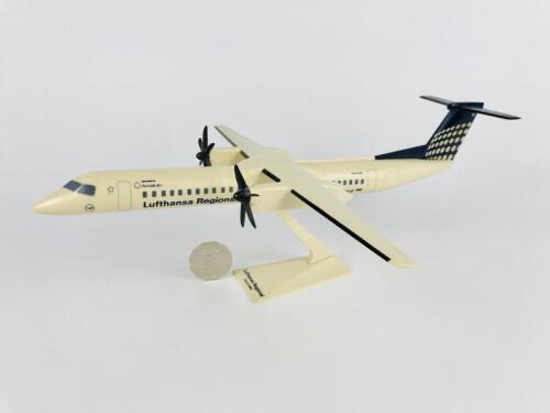 LUFTHANSA REGIONAL DASH 8: A 1:100 scale (34cm long) Dash 8 - Q400 plastic model, registration 'D-ADHE'.
