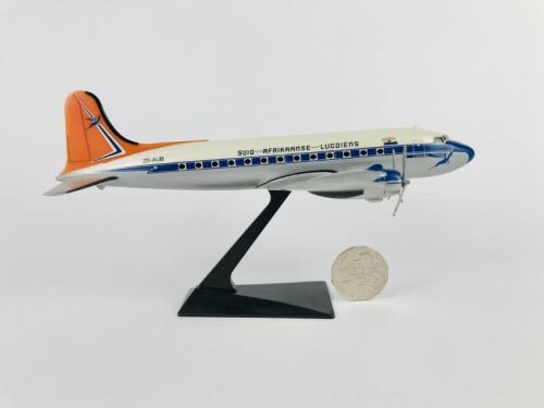 SOUTH AFRICAN AIRWAYS DOUGLAS DC4: A 1:100 scale (24cm long) plastic model 'Outeniqua', registration 'ZS-AUB'.