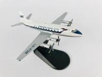 SCANDINAVIAN AIRLINES: A 1:100 scale (12cm long) Vickers Viscount metal model, registration 'LM-FOM' and A Scandinavian Airlines System reversable 'Please do not occupy this seat/this seat is occupied' card . - 3
