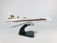 THAI INTERNATIONAL DOUGLAS DC 10: A 1:50 scale (44cm long) wooden model.