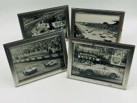FERRARI: A group of four framed black and white photographs of the 250 GT SWB Competition Berlinetta racing in period, 27cm x 21cm - 2