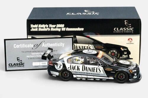 94 · HOLDEN: A 1:18 scale Classic Carlectables model car, this is a Holden VE Commodore as raced during the 2008 Supercar season, the number 7 Todd Kelly, Jack Daniel's liveried race car, limited edition 1017/1500 pieces produced, model number 18357