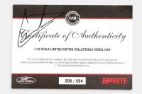 FORD: A 1:18 scale Biante model cars model, this is a Ford FG X Falcon as raced at the 2016 Clipsal 500, the number 12 Fabian Coulthard, Shell Helix liveried race car actually had pole position, comes with a personally signed certificate of authenticity, - 6