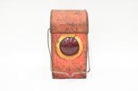 RAILWAY LANTERN: A PMG (Australia) four lens metal railway lantern, 27cm high - 4