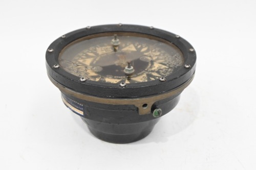 SHIP COMPASS: A Mig Control Wood Freeman Autopilot ships compass, serial number 78-0316, diameter overall 16cm