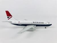 BRITISH AIRWAYS BOEING SUPER 737: A 1:200 scale (15cm) metal model, registration 'G-BGDB'. - 2