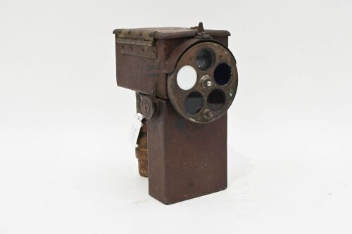 WWII: A WWII handheld Admiralty Pattern 1038 (AP 1038) signal lamp