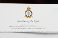 BOULTON PAUL DEFIANT: A large limited edition print (270/500) 'Guardian of the Night'' signed by artist Malcolm Kinnear with COA - 3