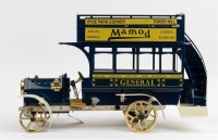 MILLENNIUM BUS: A limited edition (142/250) Mamod Millennium Bus working steam model MB1 in blue, within box, as new condition, 47cm long - 10