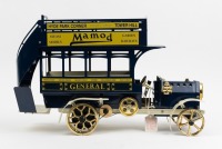 MILLENNIUM BUS: A limited edition (142/250) Mamod Millennium Bus working steam model MB1 in blue, within box, as new condition, 47cm long - 11