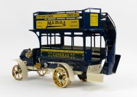MILLENNIUM BUS: A limited edition (142/250) Mamod Millennium Bus working steam model MB1 in blue, within box, as new condition, 47cm long - 12