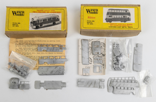 WEICO MODELS: Two Weico Models HO scale metal model bus kits