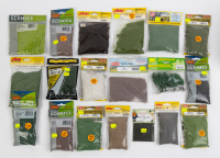 FLOCKAGE / MINERALS: A bag of still sealed flockage & mineral packs for dioramas