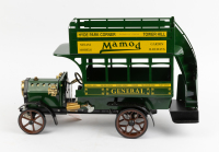 STEAM BUS: A large Mamod live steam working model, LB1 Open Top general bus, as new, complete within box - 5