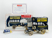 MILLENNIUM BUS: A limited edition (142/250) Mamod Millennium Bus working steam model MB1 in blue, within box, as new condition, 47cm long