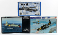 WWII AIRCRAFT: Three 1:48 scale WWII era aircraft model kits