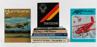 AVIATION BOOKS: A group of nine hardcover & softcover aviation books